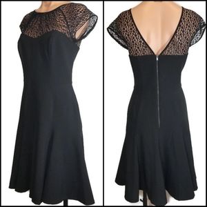 Maggy London black fit & flare dress 6